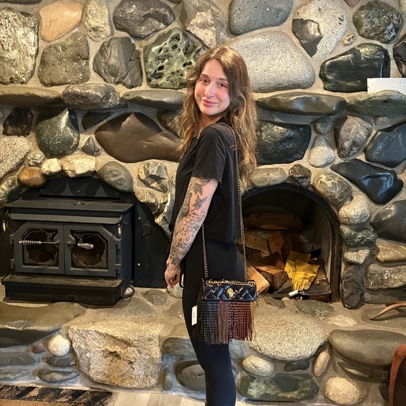 Kurt Geiger Multicolor Fringe Crossbody Bag - Picture 2 of 8